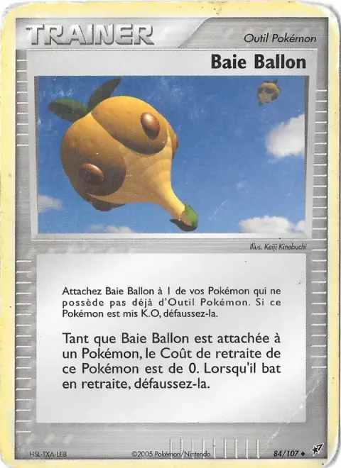 Carte Pokémon Baie Ballon 084/107, extension EX Deoxys
