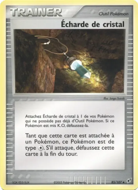 Carte Pokémon Écharde de cristal 085/107, extension EX Deoxys