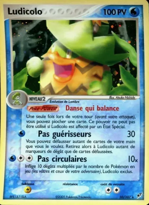 Carte Pokémon Ludicolo 010/107, extension EX Deoxys