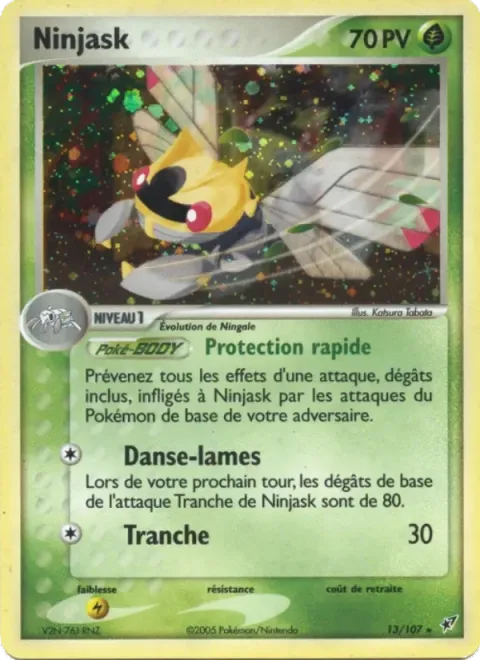 Carte Pokémon Ninjask 013/107, extension EX Deoxys
