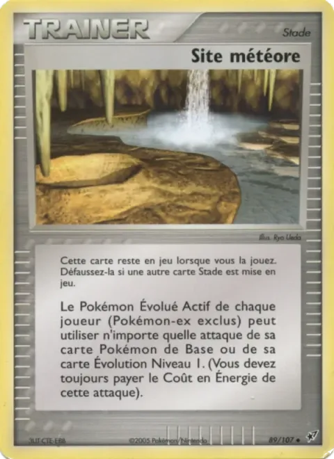 Carte Pokémon Site météore 089/107, extension EX Deoxys