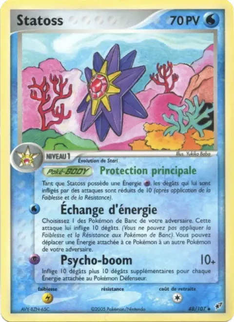 Carte Pokémon Statoss 048/107, extension EX Deoxys