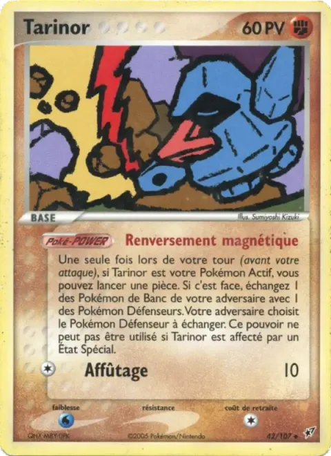Carte Pokémon Tarinor 042/107, extension EX Deoxys