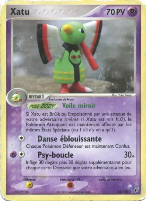 Carte Pokémon Xatu 029/107, extension EX Deoxys