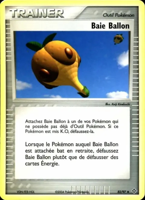 Carte Pokémon Baie Ballon 082/097, extension EX Dragon