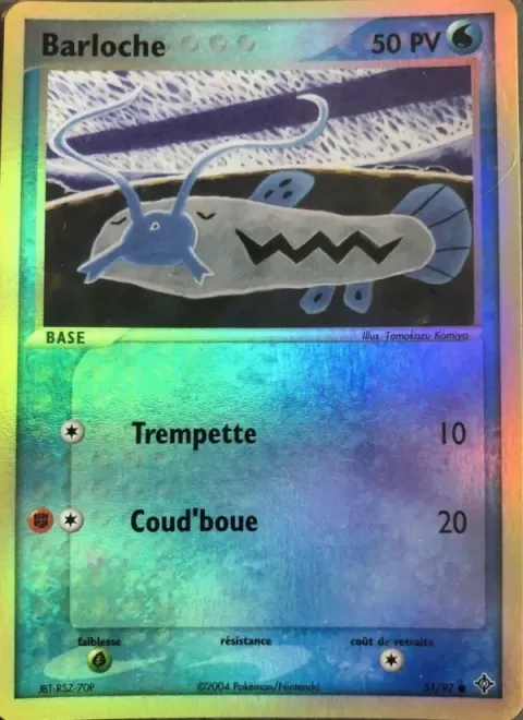 Carte Pokémon Barloche 051/097, extension EX Dragon