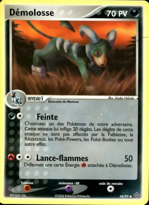 Carte Pokémon Démolosse 034/097, extension EX Dragon