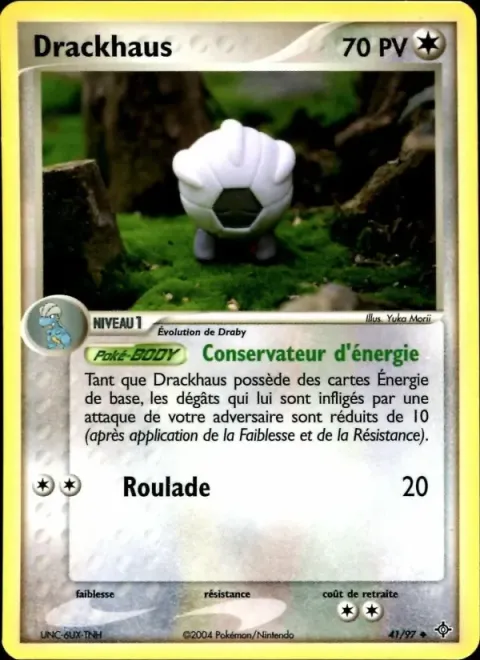 Carte Pokémon Drackhaus 041/097, extension EX Dragon