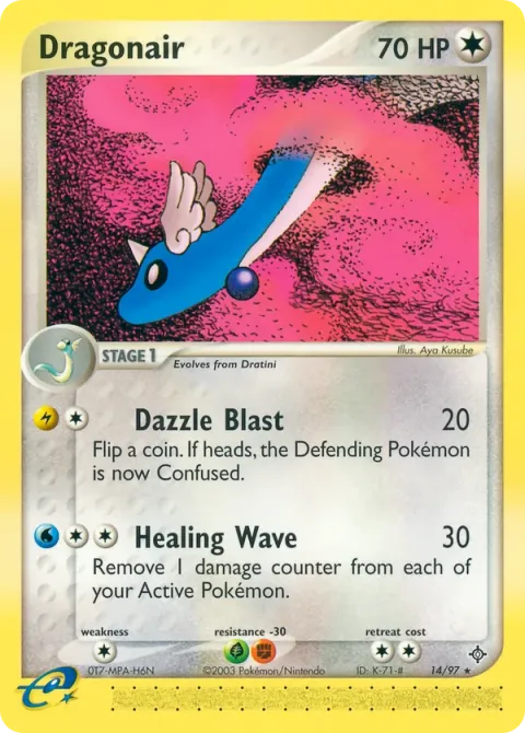 Carte Pokémon Draco 014/097, extension EX Dragon