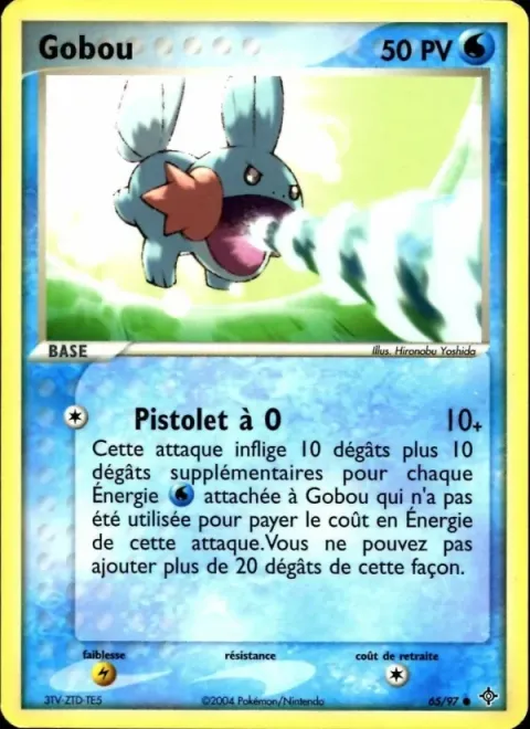 Carte Pokémon Gobou 065/097, extension EX Dragon