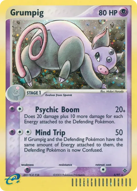 Carte Pokémon Groret 006/097, extension EX Dragon