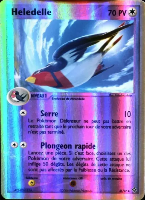 Carte Pokémon Hélédelle 045/097, extension EX Dragon