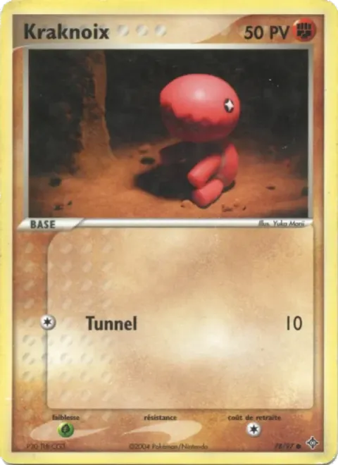 Carte Pokémon Kraknoix 078/097, extension EX Dragon