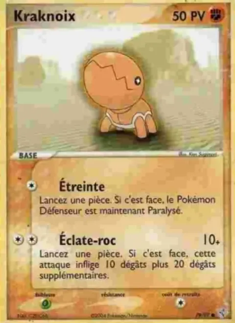 Carte Pokémon Kraknoix 079/097, extension EX Dragon