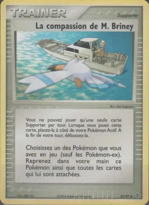 Carte Pokémon La compassion de M. Briney 087/097, extension EX Dragon