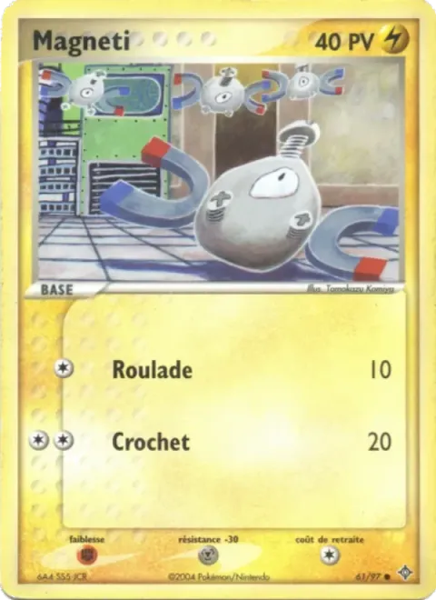 Carte Pokémon Magnéti 061/097, extension EX Dragon