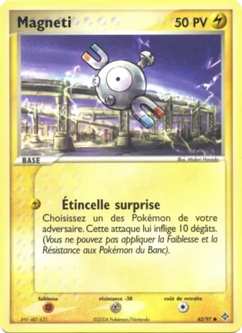 Carte Pokémon Magnéti 062/097, extension EX Dragon