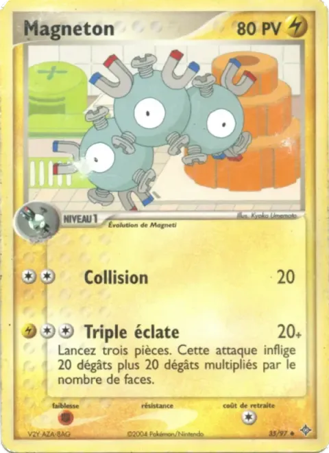Carte Pokémon Magnéton 035/097, extension EX Dragon
