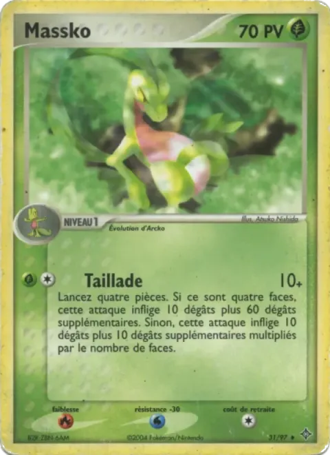Carte Pokémon Massko 031/097, extension EX Dragon