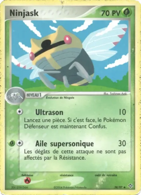 Carte Pokémon Ninjask 038/097, extension EX Dragon