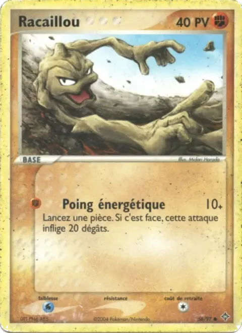 Carte Pokémon Racaillou 056/097, extension EX Dragon