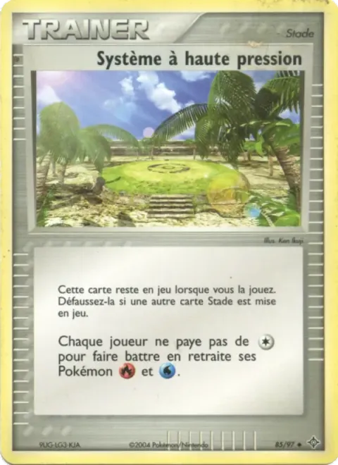 Carte Pokémon Système à haute pression 085/097, extension EX Dragon