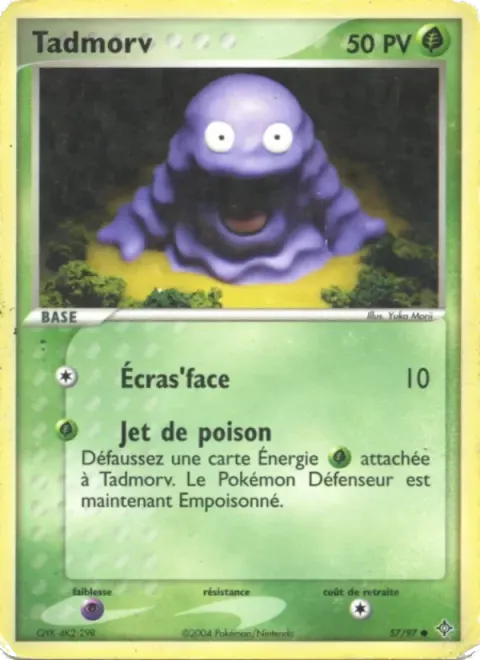 Carte Pokémon Tadmorv 057/097, extension EX Dragon