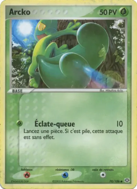 Carte Pokémon Arcko 070/106, extension EX Émeraude