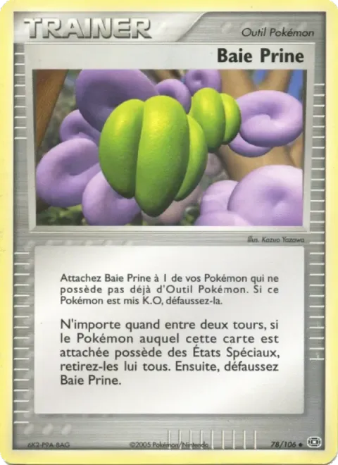 Carte Pokémon Baie Prine 078/106, extension EX Émeraude