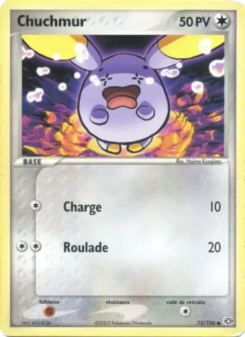 Carte Pokémon Chuchmur 073/106, extension EX Émeraude