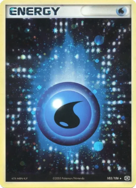 Carte Pokémon Énergie Eau 103/106, extension EX Émeraude
