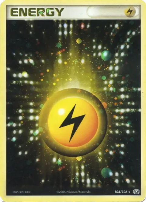 Carte Pokémon Énergie Électrique 104/106, extension EX Émeraude