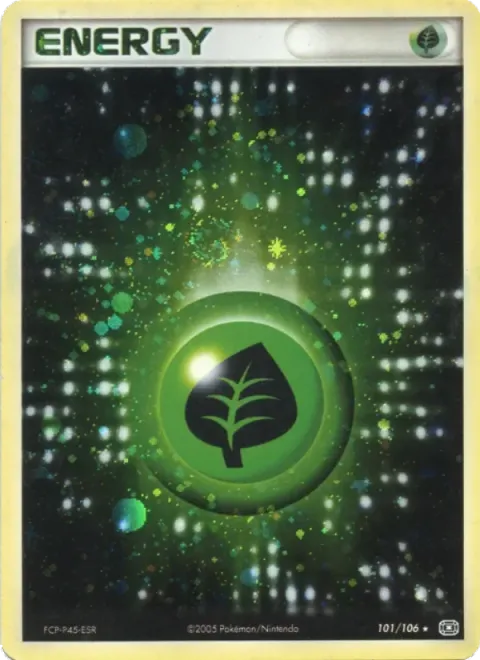 Carte Pokémon Énergie Plante 101/106, extension EX Émeraude
