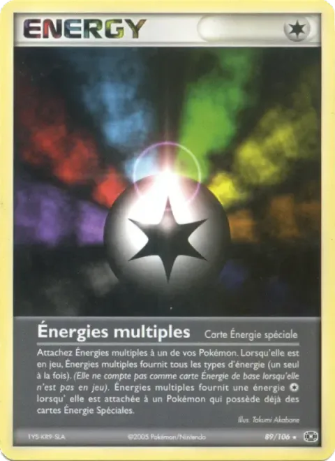 Carte Pokémon Énergies multiples 089/106, extension EX Émeraude