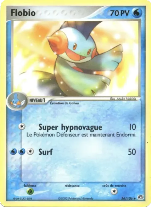Carte Pokémon Flobio 036/106, extension EX Émeraude