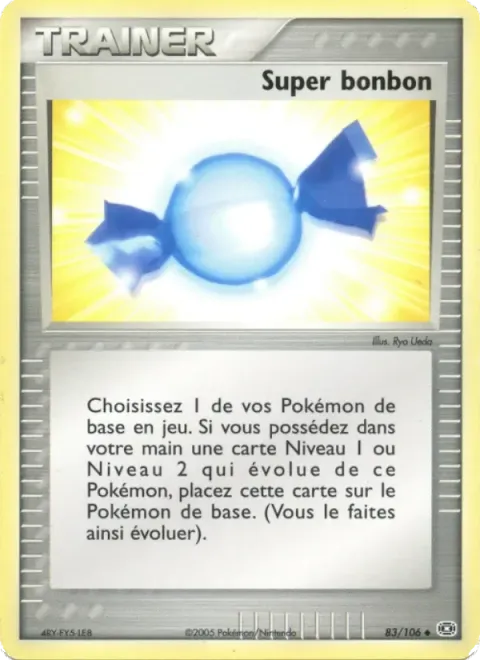 Carte Pokémon Super bonbon 083/106, extension EX Émeraude