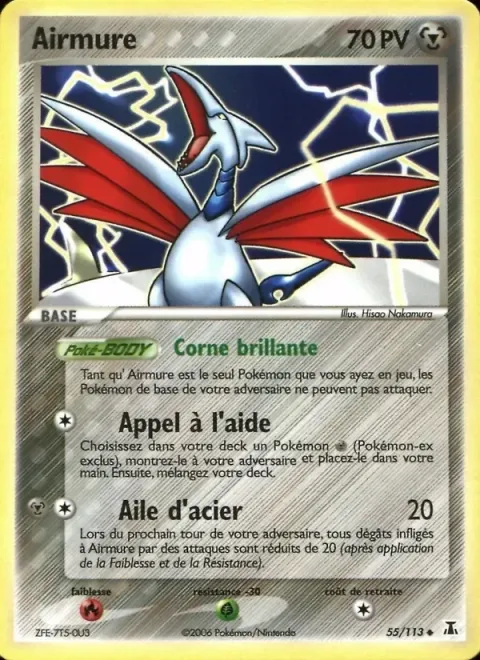 Carte Pokémon Airmure 055/113, extension EX Espèces Delta