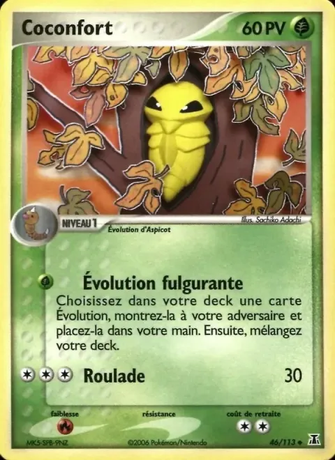 Carte Pokémon Coconfort 046/113, extension EX Espèces Delta