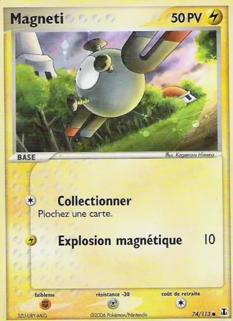 Carte Pokémon Magnéti 074/113, extension EX Espèces Delta