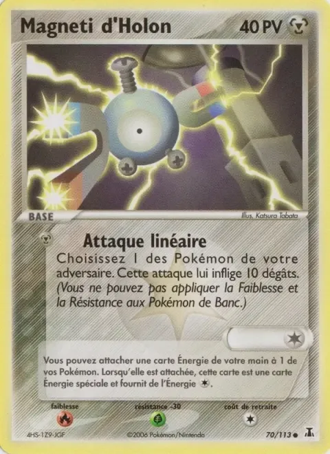 Carte Pokémon Magneti d’Holon 070/113, extension EX Espèces Delta