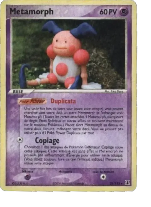 Carte Pokémon Métamorph 038/113, extension EX Espèces Delta