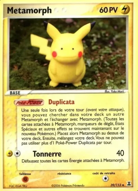 Carte Pokémon Métamorph 039/113, extension EX Espèces Delta