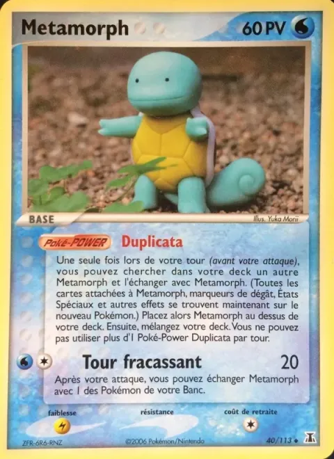 Carte Pokémon Métamorph 040/113, extension EX Espèces Delta