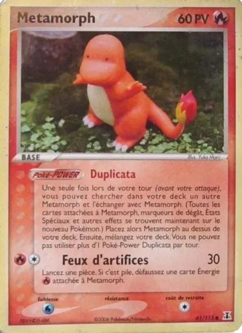 Carte Pokémon Métamorph 061/113, extension EX Espèces Delta