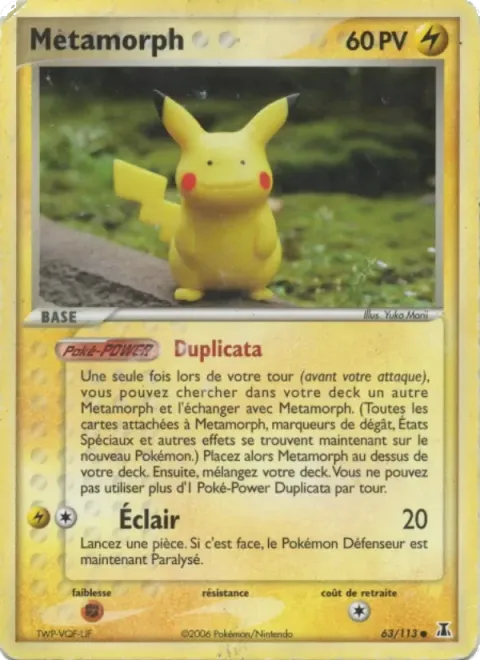 Carte Pokémon Métamorph 063/113, extension EX Espèces Delta