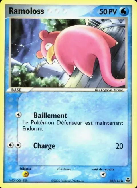 Carte Pokémon Ramoloss 083/113, extension EX Espèces Delta