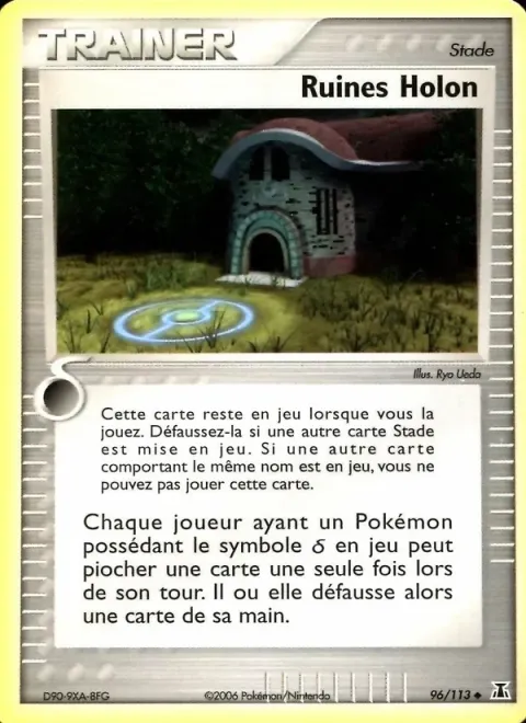 Carte Pokémon Ruines Holon 096/113, extension EX Espèces Delta