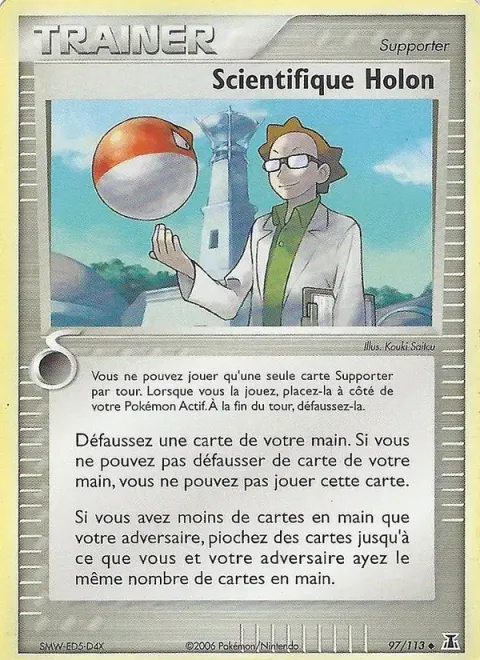 Carte Pokémon Scientifique Holon 097/113, extension EX Espèces Delta