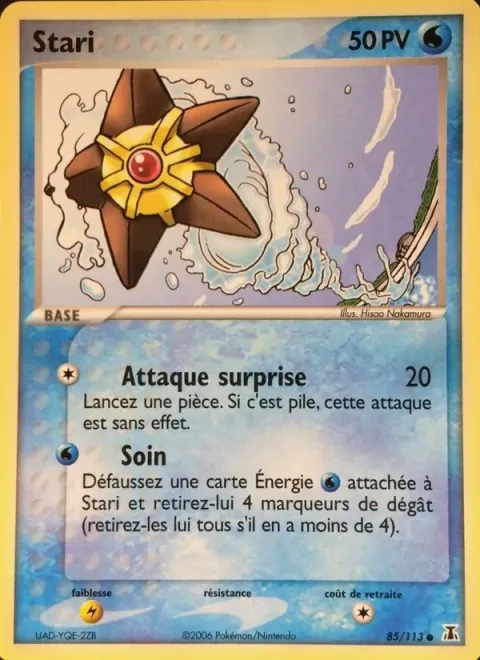 Carte Pokémon Stari 085/113, extension EX Espèces Delta