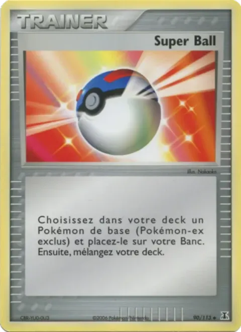 Carte Pokémon Super Ball 090/113, extension EX Espèces Delta